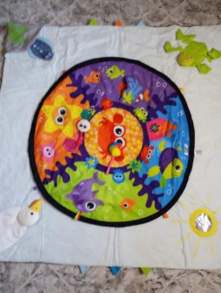 Manta infantil con animales y sol lote de dos