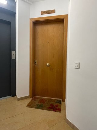 Puerta de roble maciza