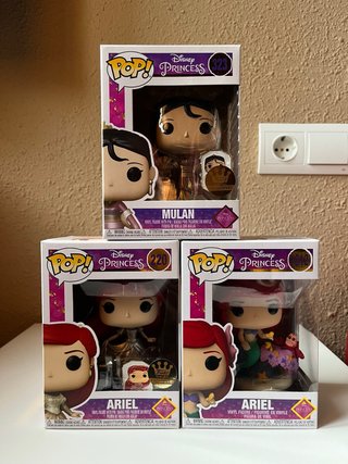 Lote Funko Pop! Disney Princess Ariel y Mulan