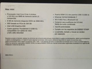 Mac Mini A1993 en perfecto estado