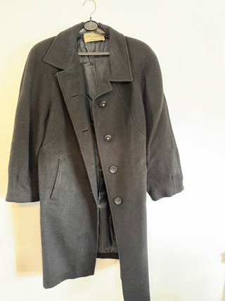 Abrigo Lana Alpaca Negro