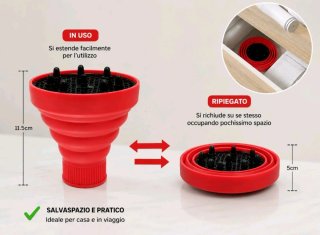 Diffusore Universale Pieghevole per Phon Capelli