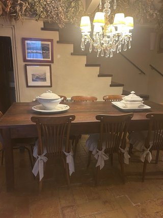 Mesa grande comedor de madera rústica