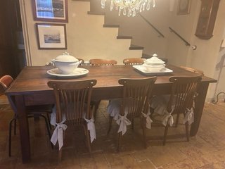 Mesa grande comedor de madera rústica