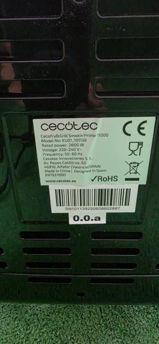 Cecofry&Grill Smokin'Prime 11L Freidora Aire