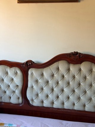 Cabecero tapizado madera cama 150