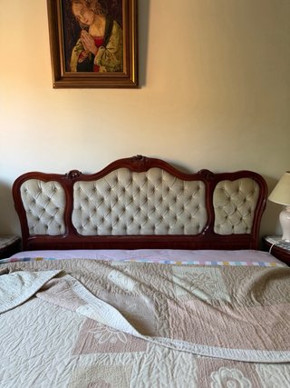 Cabecero tapizado madera cama 150
