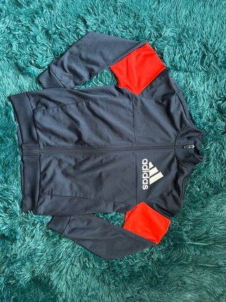 Chaqueta Adidas Retro Vintage Azul Marino y Roja