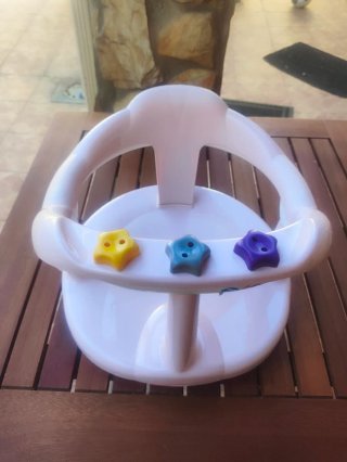 Asiento bañera bebé con estrellas