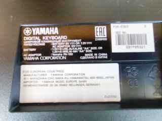 Teclado Yamaha YPT360 con soporte, bolsa y pedal
