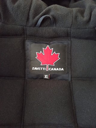Chaqueta Zavetti Canada Negra con Capucha XL niño