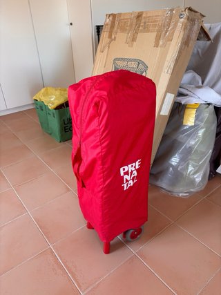 Cuna de viaje plegable roja Prenatal