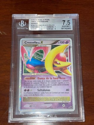 Carta Pokémon Cresselia Niv. X Holo R