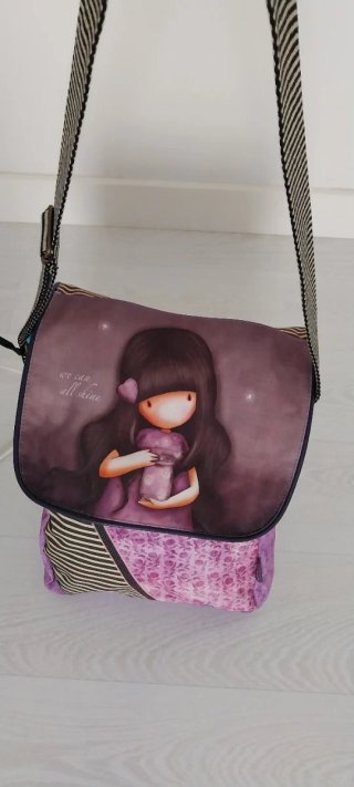 Bolso Santoro Gorjuss niña morado