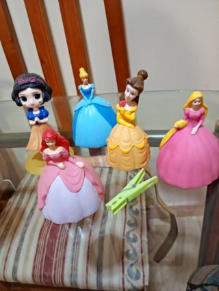 Lote 5 Figuras Princesas Disney
