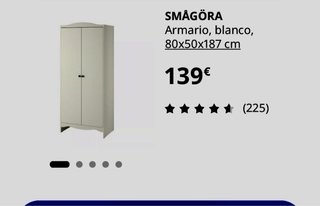 Armario Ikea Smagora Blanco