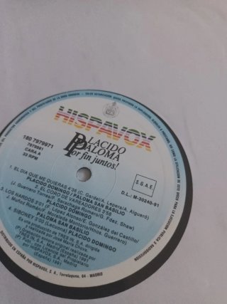 Disco Vinilo Por Fin Juntos - Placido Paloma