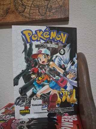 Tomos 1 y 2 manga Pokémon Blanco y Negro