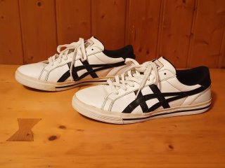 ZAPATILLAS ASICS H6Z2Y BLANCO-NEGRO T41,5.