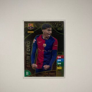 Balón de Oro Lamine Yamal Panini Cromo Barcelona