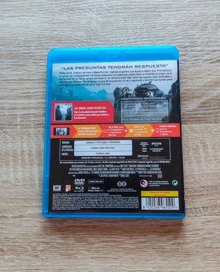 Prometheus Película Blu Ray