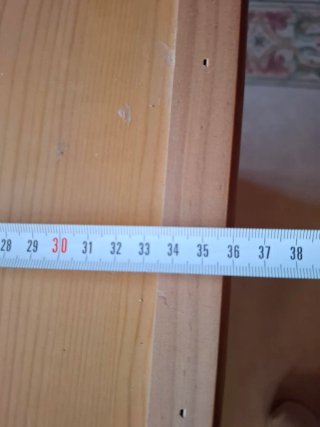 Mueble auxiliar rústico de madera