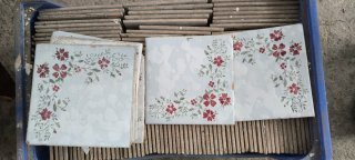 142 Baldosas Decorativas Florales 15x15cm