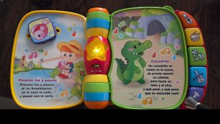 Libro infantil primeras canciones Vtech