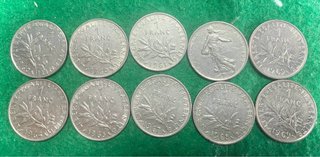 10 monedas 1 Franco (1960-1969)