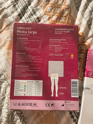 Medias de compresión fuerte Farmalastic talla G