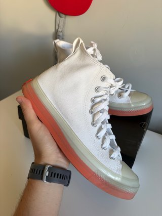 Converse Blancas Suela Naranja Talla 41,5