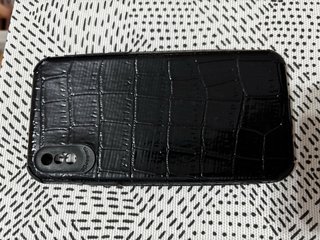 Funda iPhone X/XS/XR Negra Cocodrilo