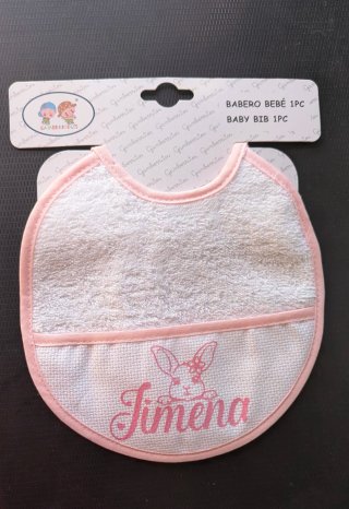 Babero personalizado de niña para regalar