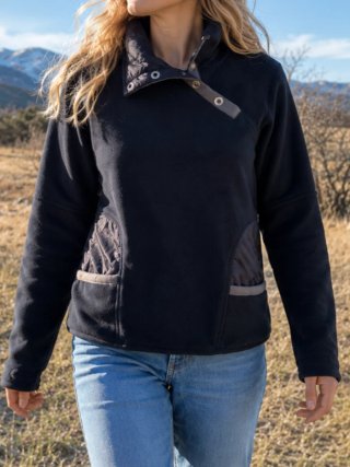 Sudadera Vans forro polar negra Talla XS