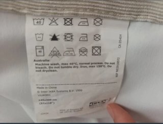 1 CORTINA BEIG IKEA SEMIOPACA 145 cm ancho x 300cm