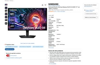Monitor Samsung OLED G5 27 180Hz QHD
