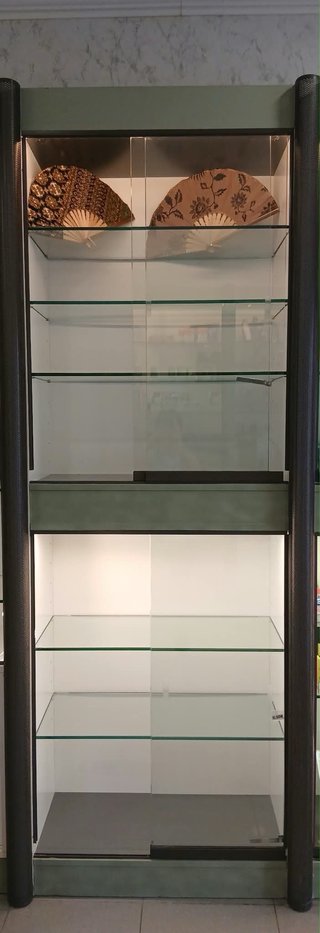Vitrina expositora madera y cristal