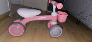 Bicicleta de equilibrio infantil rosa