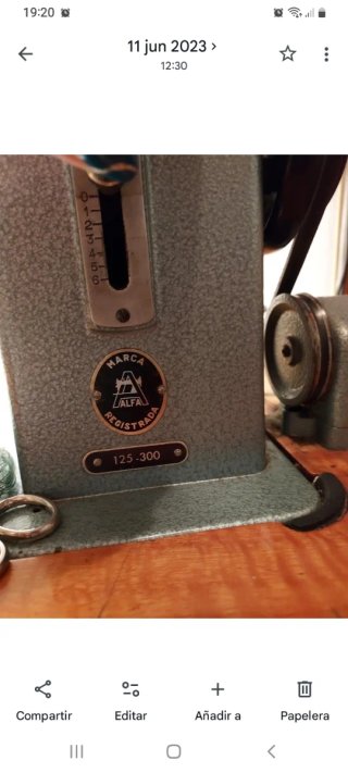 Máquina de coser Alfa 125-300