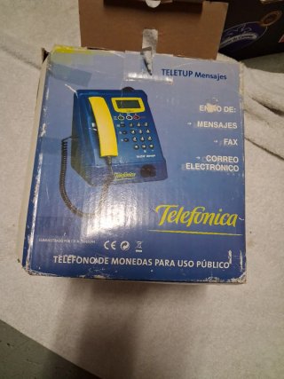 Teléfono Telektup Mensajes Telefonica Azul
