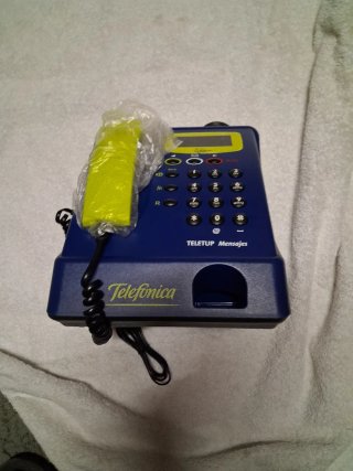 Teléfono Telektup Mensajes Telefonica Azul