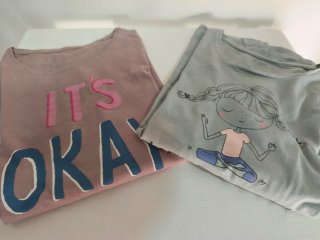 2 Camisetas Manga Larga Niña