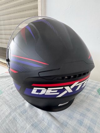 Casco Modulare Dexter Nero Opaco Viola