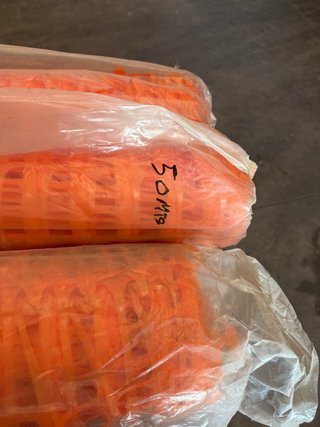 Vallas de obra naranjas (3 rollos) a 50 m