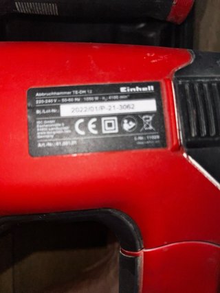 Martillo Demolición EINHELL TEDH12 + Accesorios