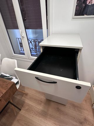 Cajonera Archivador Oficina Gris con Ruedas
