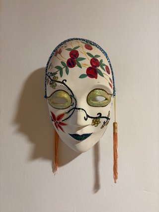 Máscara veneciana decorada