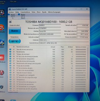 Disco rigido SATA Toshiba MQ01ABD100 da 1 TB 2,5
