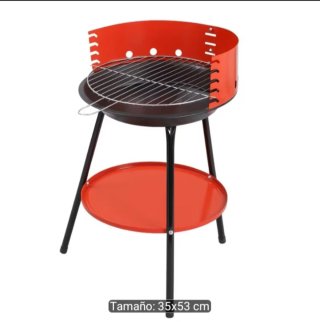 Barbacoa terraza negra y roja