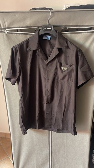 Camicia Prada nera estiva uomo